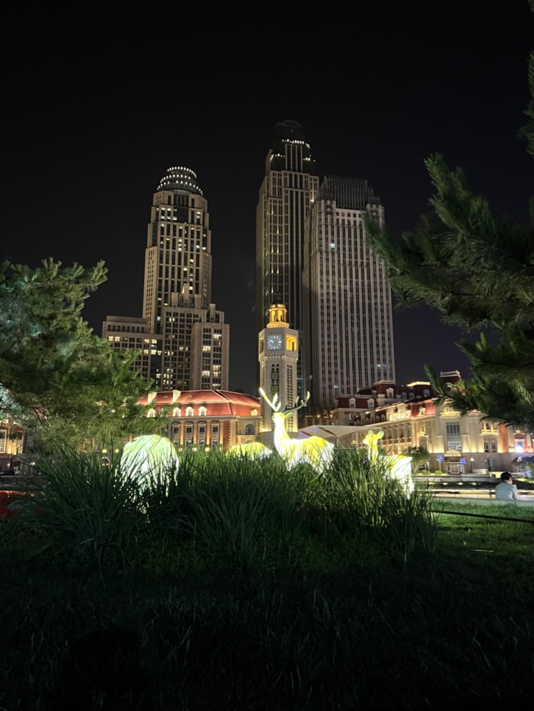 海河边一起吹晚风,我一直觉得楼层高处的像是如来佛祖的发型（5月21日）